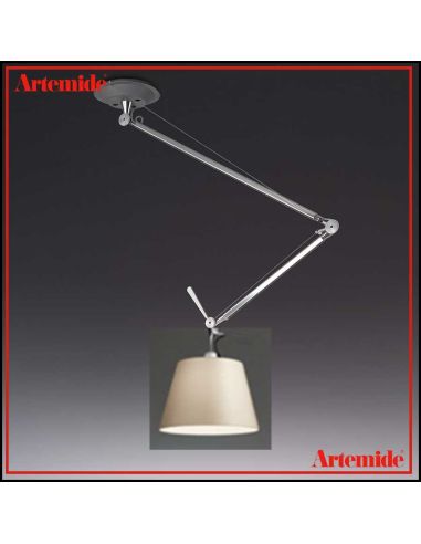 Tolomeo Decentrata Sospensione  Diffusore Pergamena 240Mm Artemide