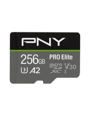 Sd-Micro Pny  256Gb Class 10 / Uhs-I  U3, A1, V30, Up To 90Mbs Writing Speed - P-Sdu256v32100pro-Ge