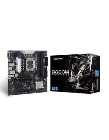 Mb Biostar B660mx-E Pro Lga1700 (Alder Lake) 4Ddr4 VgaHdmiDvi Pcie, M.2 Matx