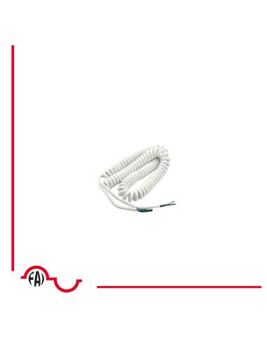 Cavo Spiralato 2X0.75 Bianco 5 M