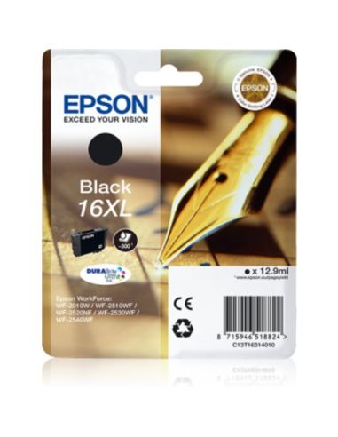 Ink Epson C13t16314012 Nero Penna/Cruciverba Xl Durabriteultra Wf-2010 2510 2520 2530 2540 2630 2650D 2660 2760 2750