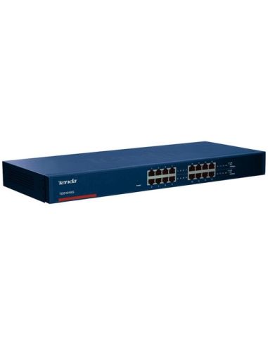 Switch Tenda Teg1016g 16P Gigabit 10/100/1000 Rj45 Unamanaged Rack