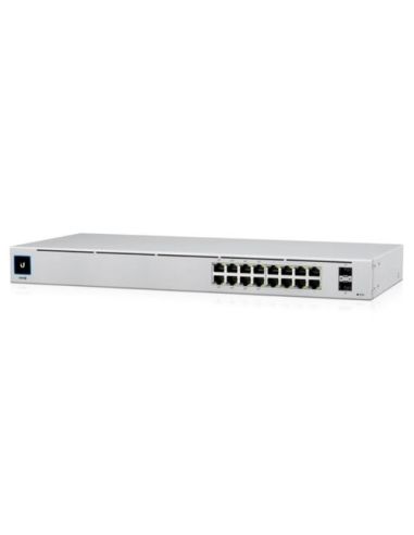 Ubiquiti Switch 16 Porte Lan Gigabit Poe Gen2, Di Cui 8P Poe 802.3Af/At Poe 42W, 2P Sfp - Usw-16-Poe-Eu