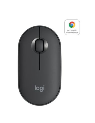 Mouse Logitech Wireless Bluetooth Pebble M350 1000Dpi Colore Grafite 910-005718