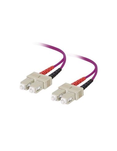 Bretella Di Connessione E Permutazione A 2 Fibre Ottiche Multimodali Om4 Connett. Sc-Sc Duplex 1M Guaina Esterna Lszh Iec60332-1