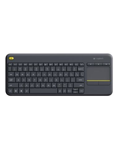 Tastiera Logitech Wireless Touch K400 Unifying Compatibile Con Windows 10 Nera - 920-007135