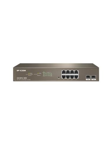 Switch Ip-Com G3310p-8-150W 8P Gigabit  2Sfp Cloud Managed Max Poe Per Porta: 30W - Poe Totale 130W