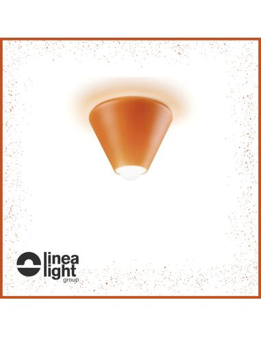 Linea Light Blog Led Arancione Conic Lampada Plafone o Tavolo