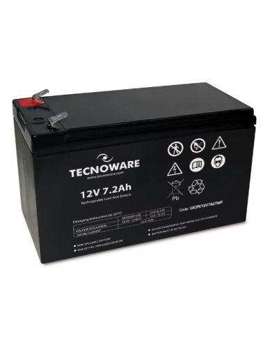 Batteria Tecnoware 12V 7.2Ah Faston 6,3Mm Eacpe12v7a2twp