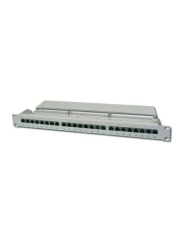 Patch Panel 19 Digitus Schermato 24 Porte 8 Poli Rj45 Per Reti Categoria 6 - 1 Unita'