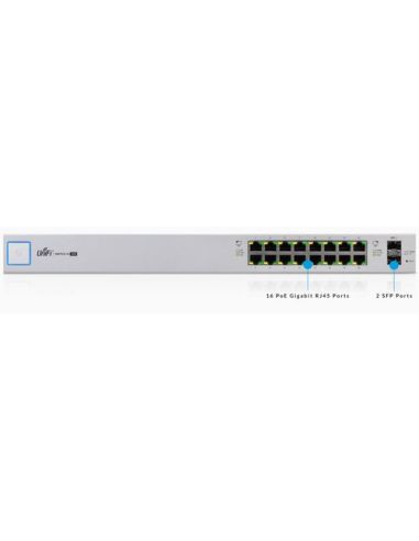 Unifi Ubiquiti Switch 16 Porte, 150Watt - Us-16-150W -