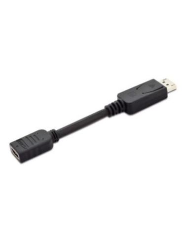 Cavo Adattatore Digitus Displayport Maschio A Hdmi Femmina 15Cm Doppia Schermatura