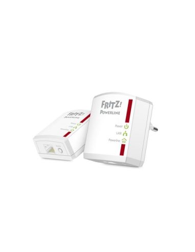 Adattatore Powerline Fritz! 510E Conf. 2Pz X Lan 500M 1P 10/100Base-Tx Rj45 Homeplug Av, Bianco - 20002661