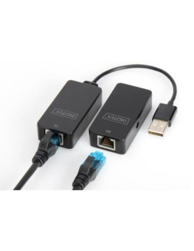 Extender Usb 2.0 Digitus  Fino A 50Mt Tramite Cavo Rete Cat 5E