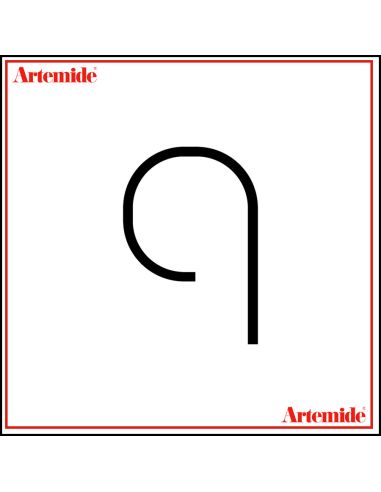 Artemide Alphabet Of Light Lampada Da Parete 'Q' Lowercase E Solo Supporto