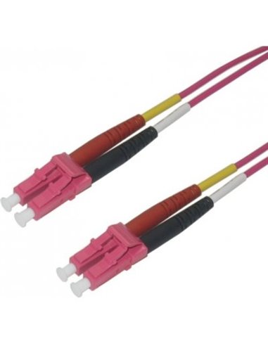 Fiber Patch Cord Om4 Multimode Heather Violet1.6 Mm Dup-Zip, Lc/Upc-Lc/Upc, 5.0 Meters