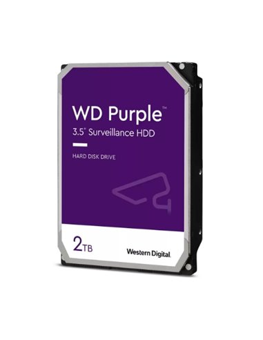 Hd Wd Sata3 2Tb 3.5 Purple Intellipower 64Mb Cache 24X7 - (Ideali Per Dvr/Pvr) Wd23purz -  Gar. 3 Anni