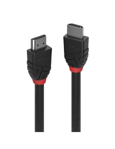 Cavo Hdmi 2.1 M-M Lindy High Speed Black Line Supporta Risoluzioni Uhd Fino A 8K 60Hz - 3Mt