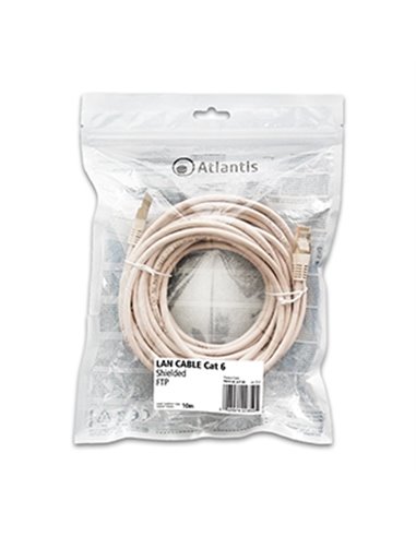 Atlantis Cavo Di Rete Cat 6: Cavo Di Rete Ftp (Patch Cord) Categoria Cat-6 Lunghezza 10M P019-Ln_6-F-Xa