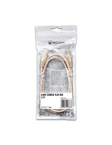 Atlantis Cavo Di Rete Cat 6A: Cavo Di Rete Utp (Patch Cord) Categoria Cat-6A Rame Lunghezza 1M P019-Ln_6A-U-1C