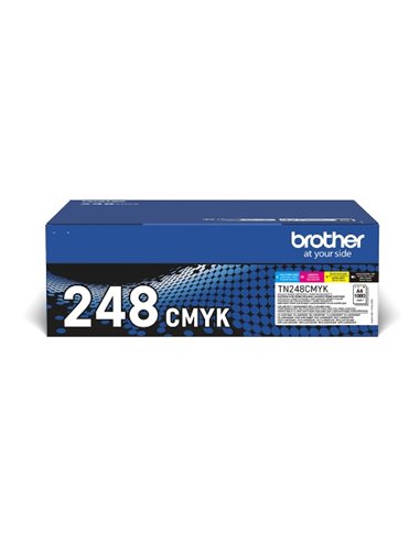 Toner Brother Tn-248Cmyk Multipack Da 1K X Hl-L3220 Hl-L3240 Dcp-L3560 Mfc-L3740 Mfc-L3760 Hl-L8230 Mfc-L8340 Hl-L8240 Mfc-L8390