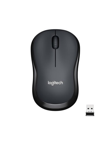 Mouse Logitech Silent Wireless Mouse M220  Usb 1000 Dpi 4 Pulsanti Antracite 910-004878