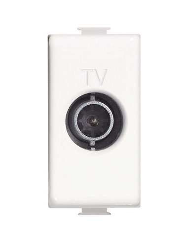 Matix - Presa Tv Passante 14Db 1M Bianco