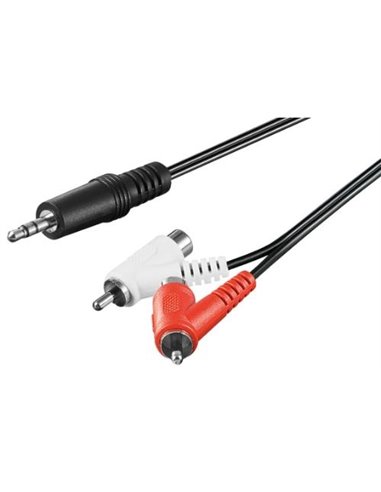 Cavo Link Sdoppiatore Stereo Con Connettore Rca Con Bypass, 1.5Mt, W50213